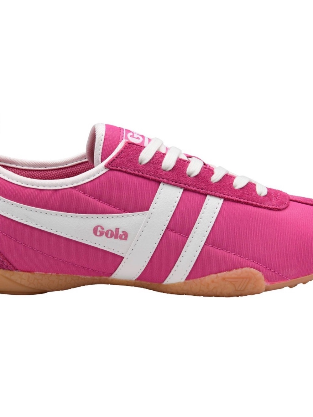 Gola Curve Sneaker-  Women's Hot Pink & White  w/White Stripes NWT Sneakers - Picture 3 of 9